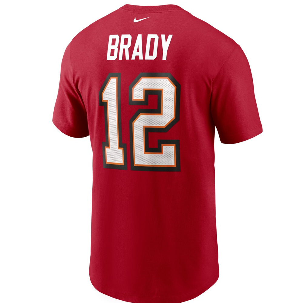 Tom Brady Tampa Bay Buccaneers Name & Number T-Shirt - Red | Nike discount