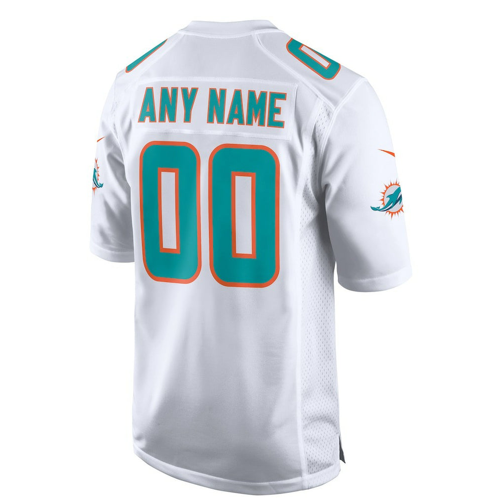 Miami Dolphins Custom Game Jersey - White | Nike cheap