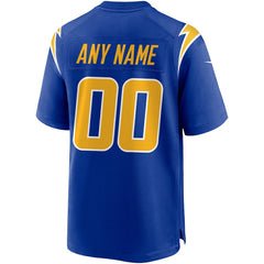 Los Angeles Chargers Alternate Custom Game Jersey - Royal | Nike for sale