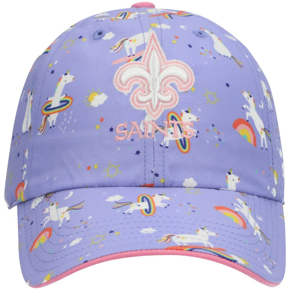 New Orleans Saints '47 Girls Preschool Unicorn Clean Up Adjustable Hat - Purple discount