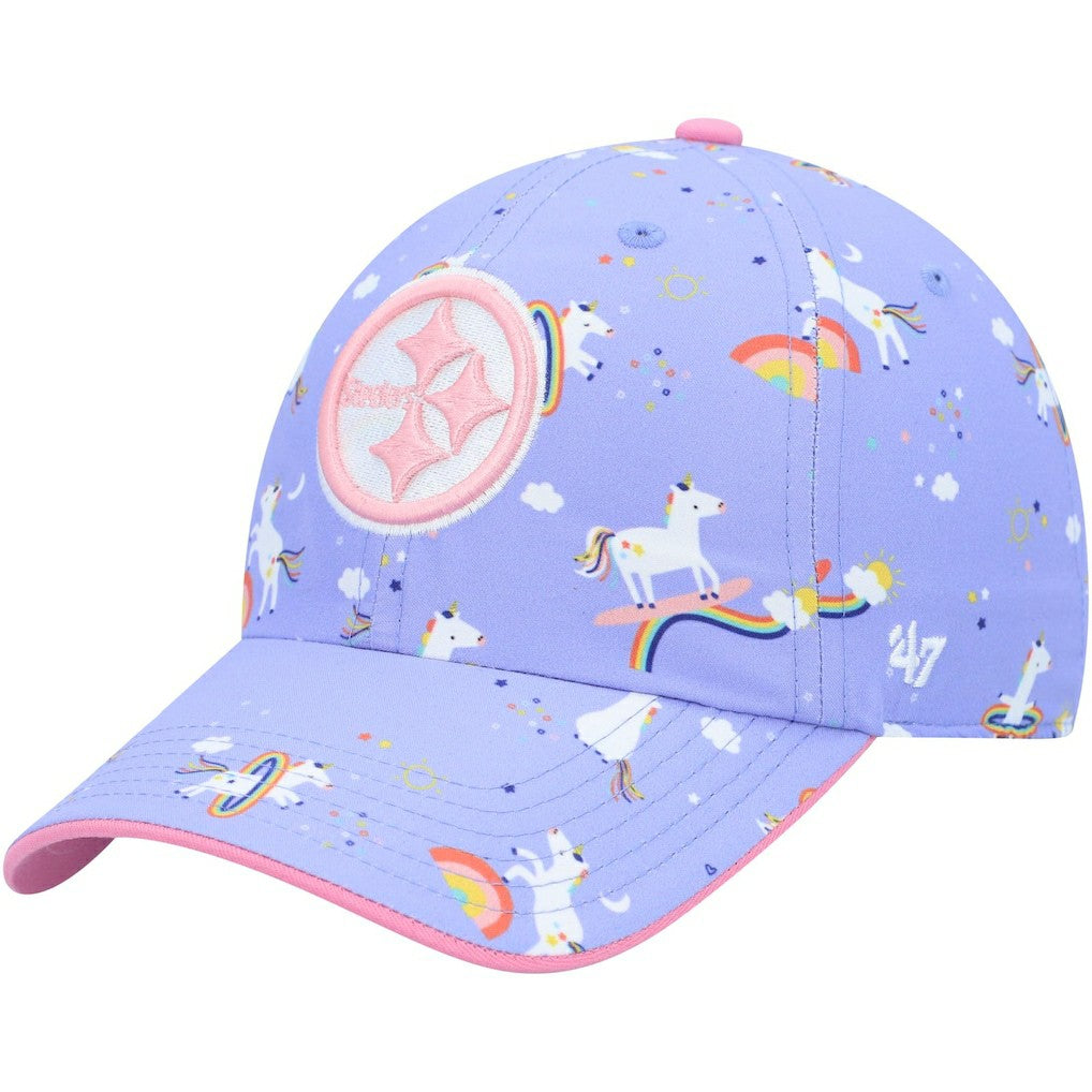 Pittsburgh Steelers '47 Girls Preschool Unicorn Clean Up Adjustable Hat - Purple outlet