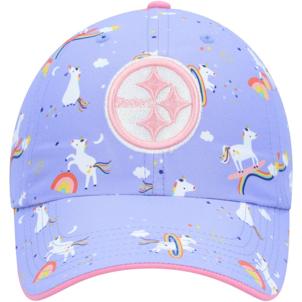 Pittsburgh Steelers '47 Girls Preschool Unicorn Clean Up Adjustable Hat - Purple outlet