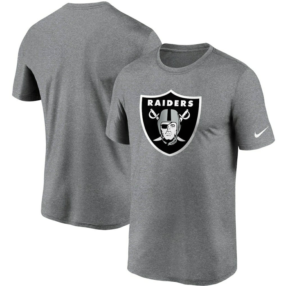 Las Vegas Raiders Logo Essential Legend Performance T-Shirt - Heathered Charcoal | Nike cheap