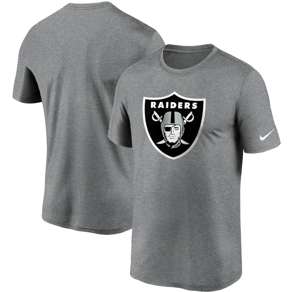 Las Vegas Raiders Logo Essential Legend Performance T-Shirt - Heathered Charcoal | Nike cheap