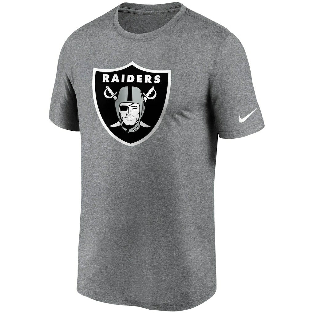 Las Vegas Raiders Logo Essential Legend Performance T-Shirt - Heathered Charcoal | Nike cheap