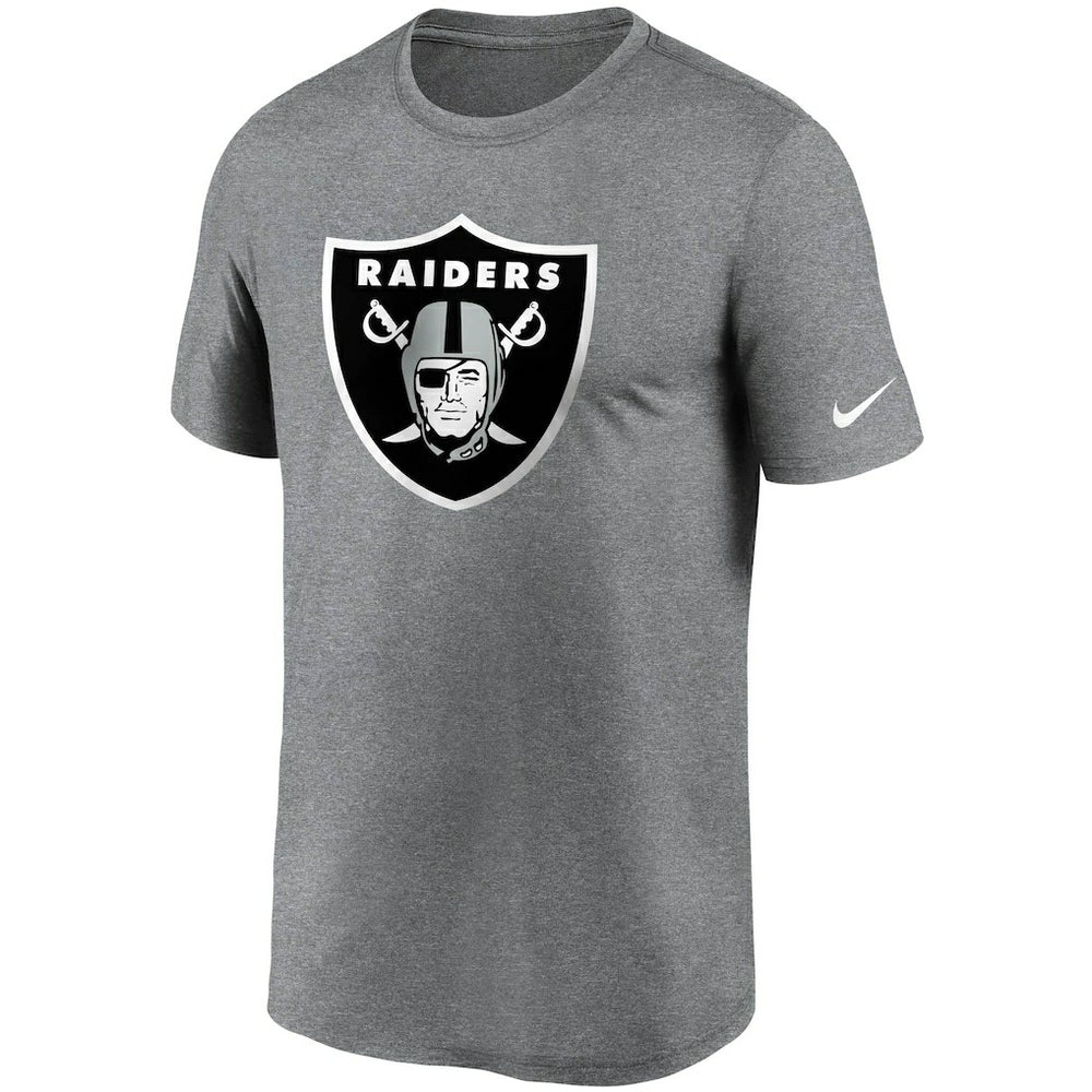 Las Vegas Raiders Logo Essential Legend Performance T-Shirt - Heathered Charcoal | Nike cheap