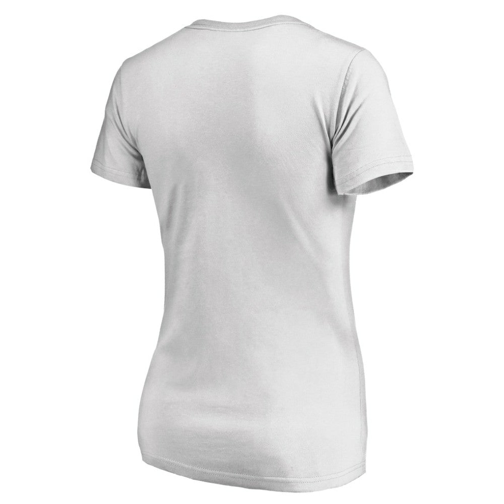 Los Angeles Kings Women's Floral Arched V-Neck T-Shirt White