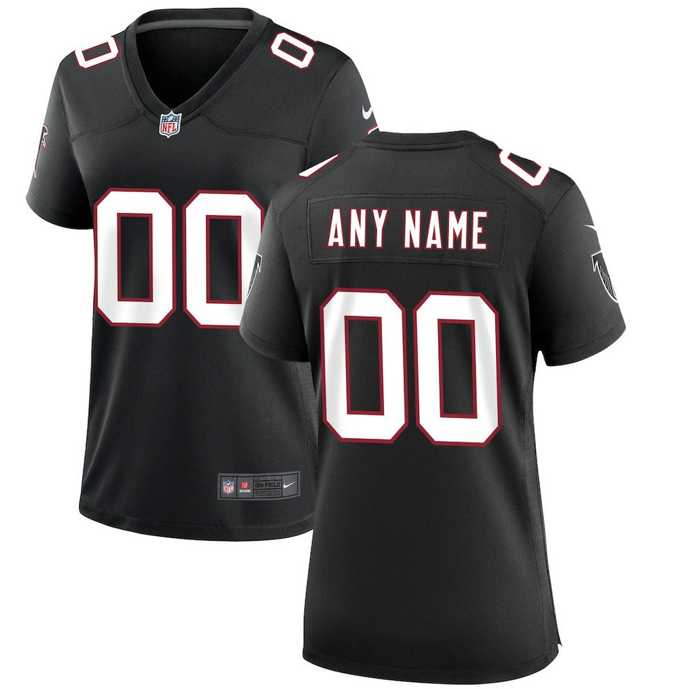 Atlanta Falcons Women's Throwback Custom Game Jersey - Black | Nike cheap