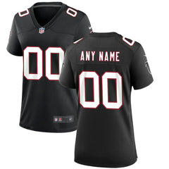 Atlanta Falcons Women's Throwback Custom Game Jersey - Black | Nike cheap