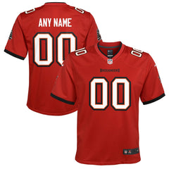 Tampa Bay Buccaneers Youth Custom Game Jersey - Red | Nike for sale