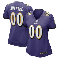 Baltimore Ravens Women's Custom Game Jersey - Purple | Nike outlet
