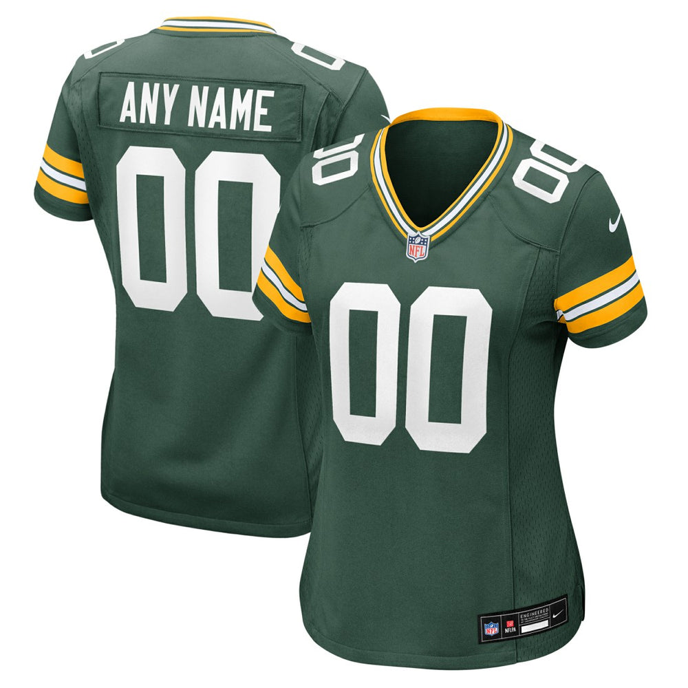 Green Bay Packers Women's Custom Game Jersey - Green | Nike cheap