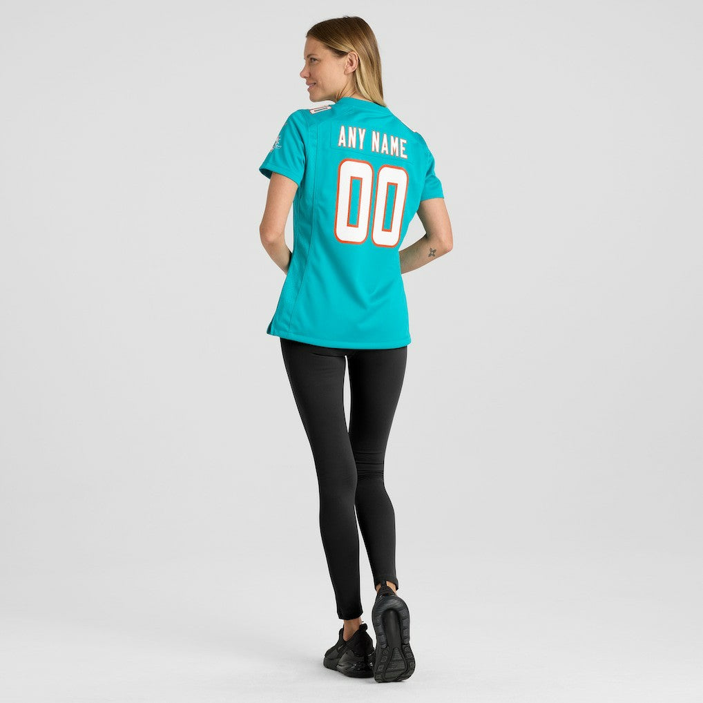 Miami Dolphins Women's Custom Game Jersey - Aqua | Nike on sale