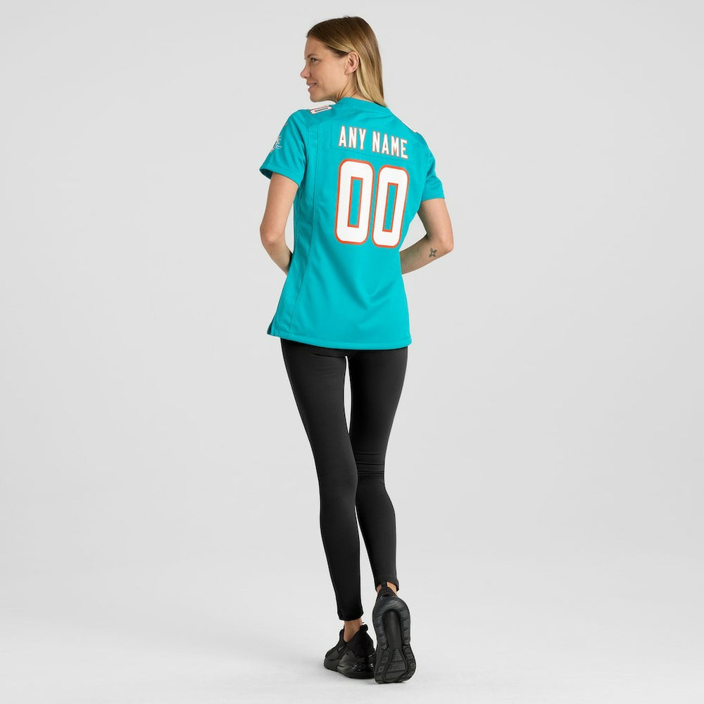 Miami Dolphins Women's Custom Game Jersey - Aqua | Nike on sale