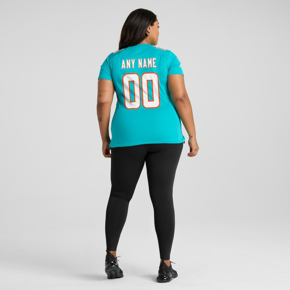 Miami Dolphins Women's Custom Game Jersey - Aqua | Nike on sale