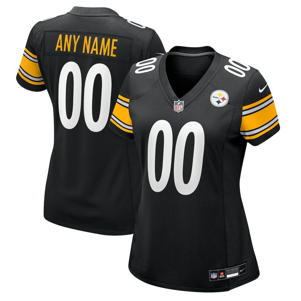 Pittsburgh Steelers Women's Custom Game Jersey - Black | Nike on sale