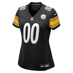 Pittsburgh Steelers Women's Custom Game Jersey - Black | Nike on sale