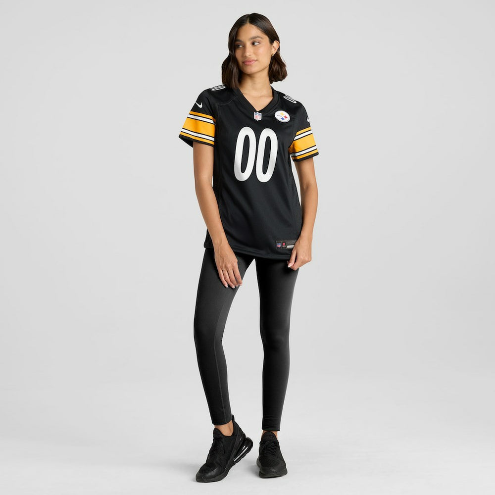 Pittsburgh Steelers Women's Custom Game Jersey - Black | Nike on sale