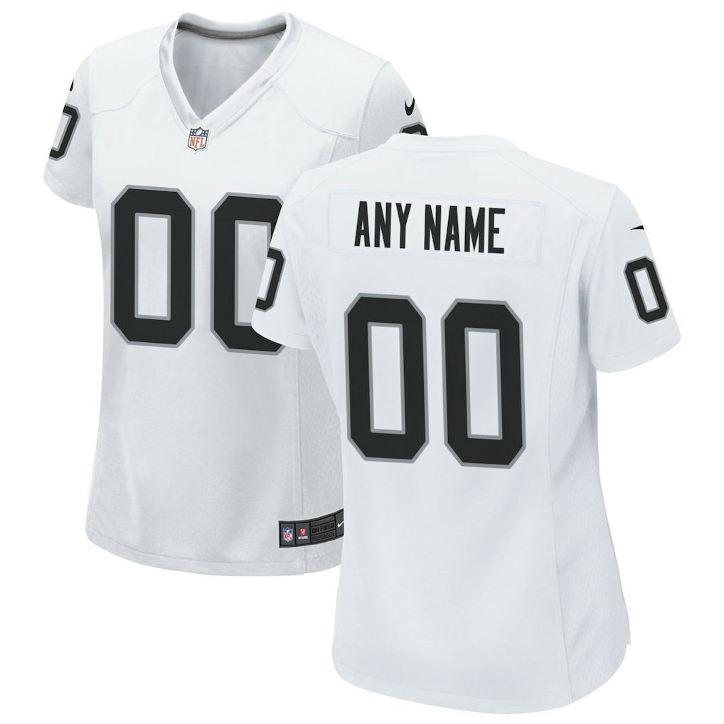 Las Vegas Raiders Women's Custom Game Jersey - White | Nike for sale