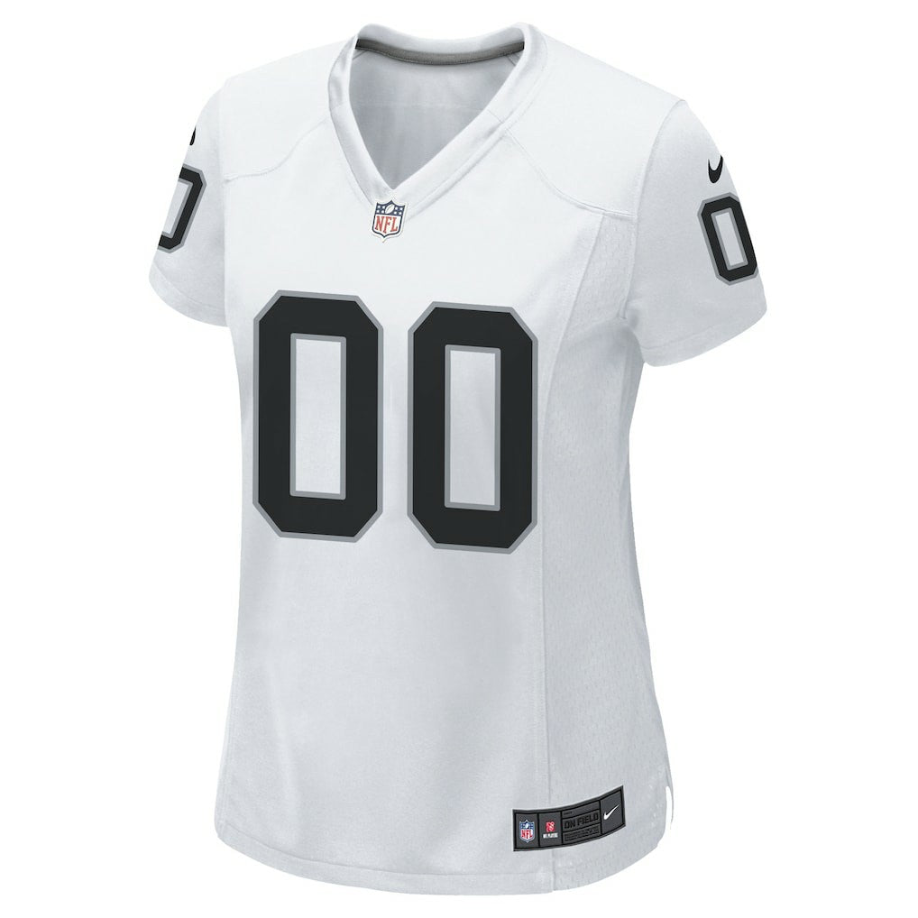 Las Vegas Raiders Women's Custom Game Jersey - White | Nike for sale