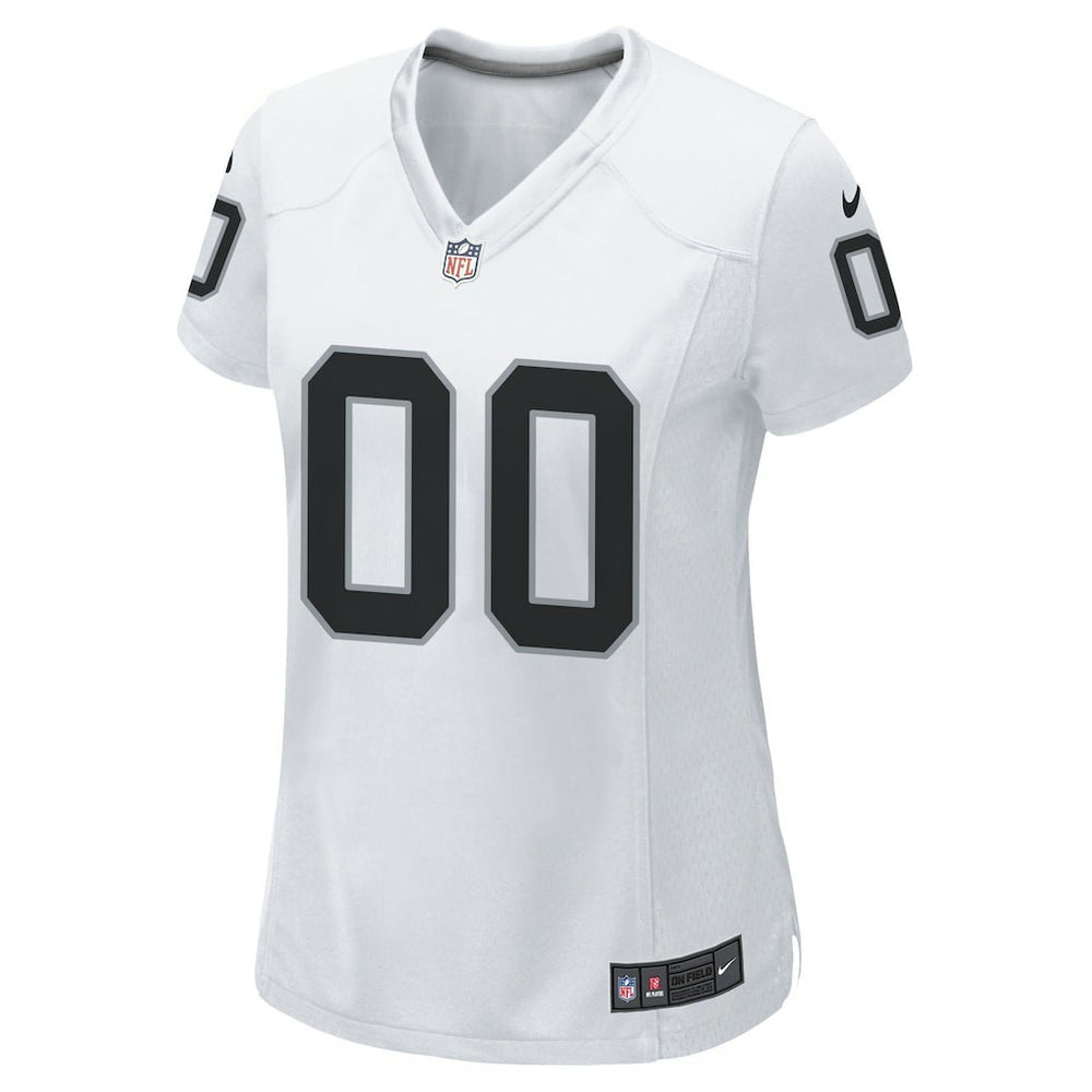 Las Vegas Raiders Women's Custom Game Jersey - White | Nike for sale