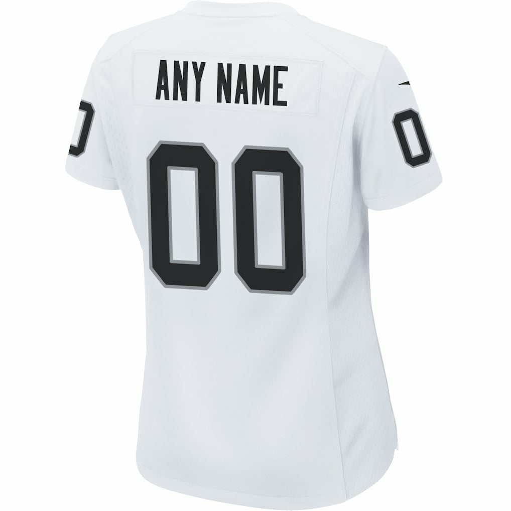 Las Vegas Raiders Women's Custom Game Jersey - White | Nike for sale