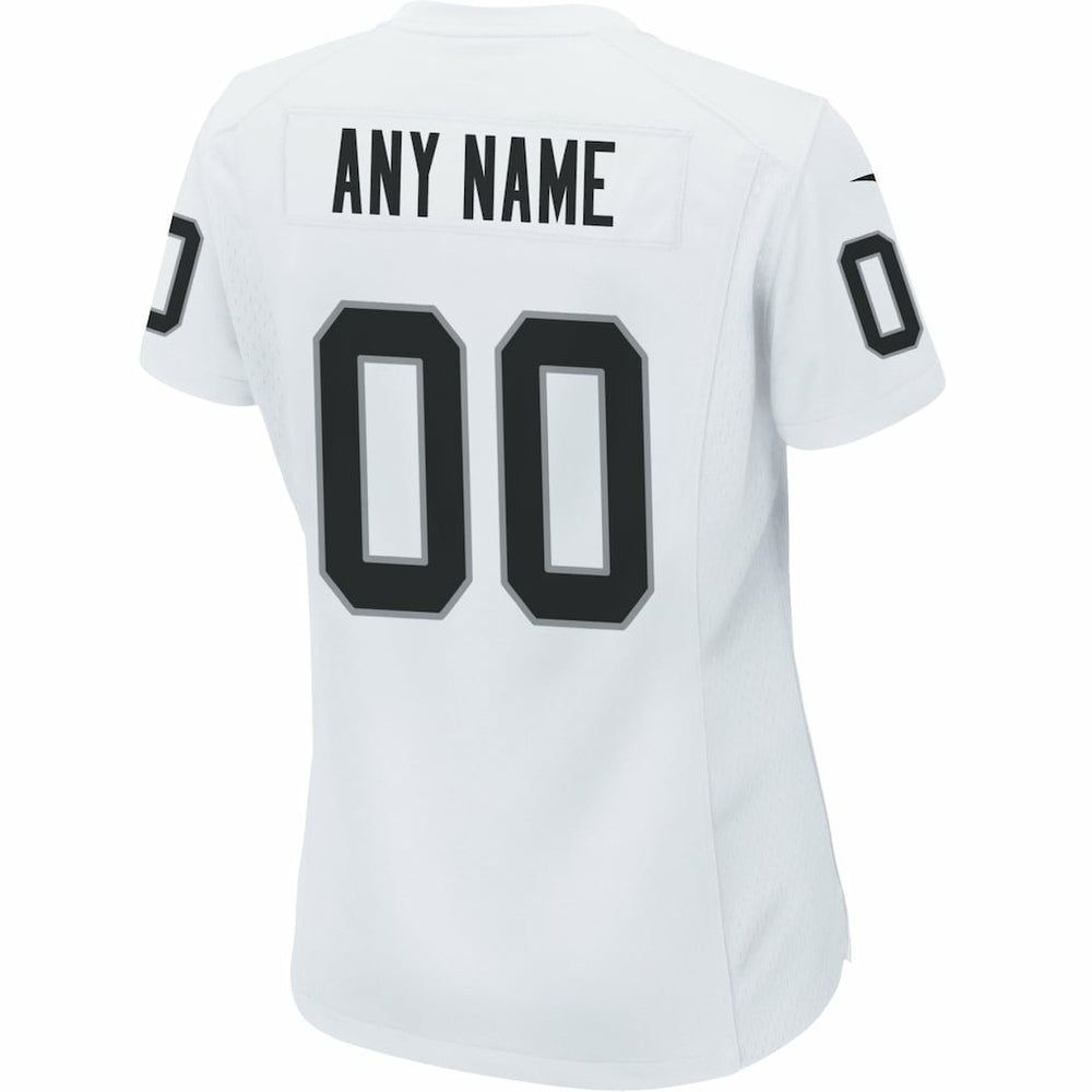 Las Vegas Raiders Women's Custom Game Jersey - White | Nike for sale