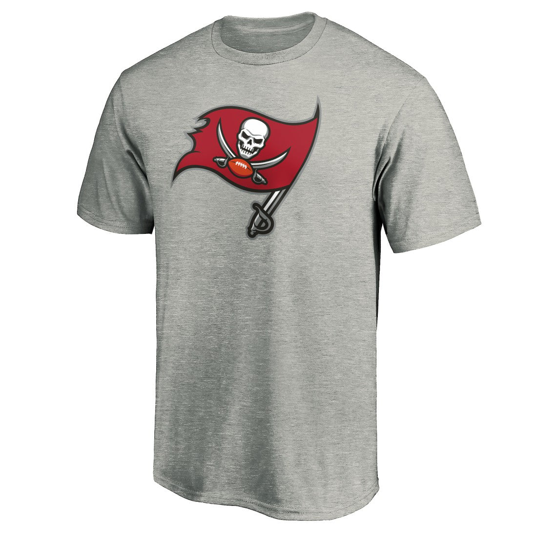 Tampa Bay Buccaneers Primary Logo T-Shirt - Heather Gray for sale