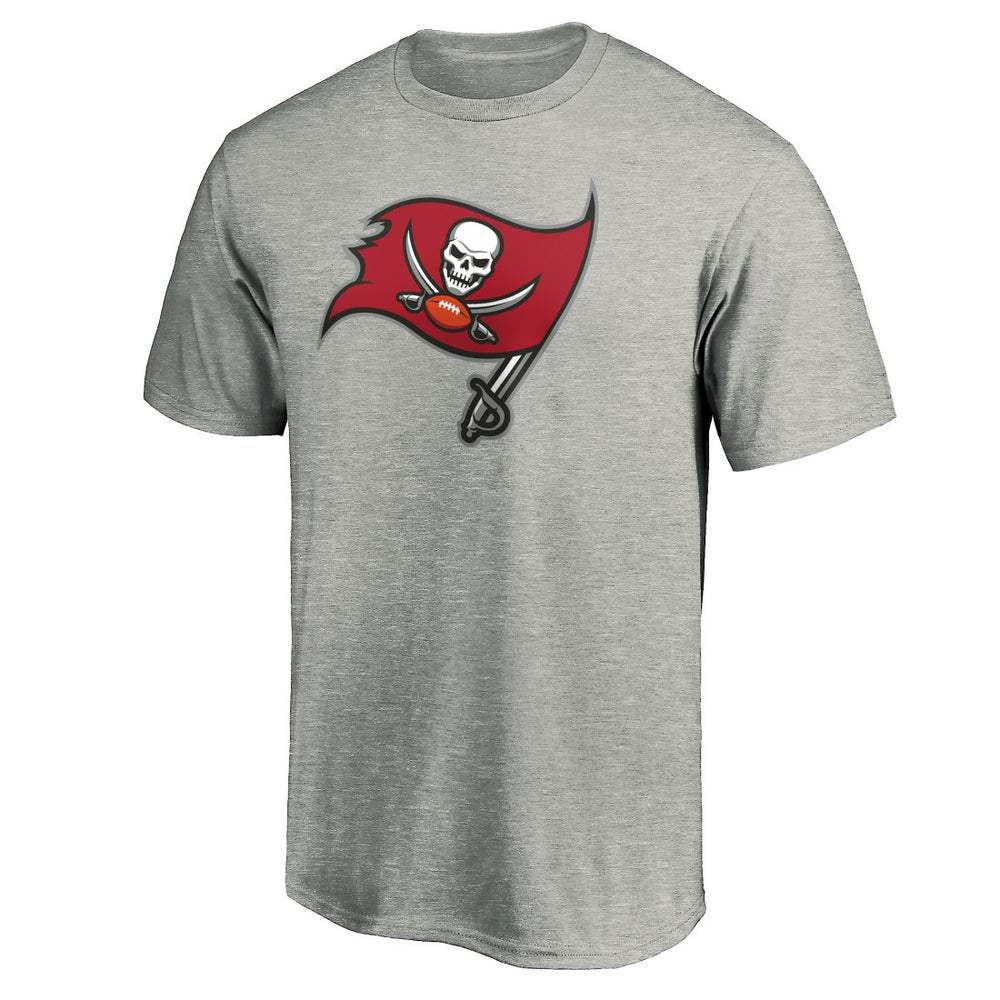 Tampa Bay Buccaneers Primary Logo T-Shirt - Heather Gray for sale