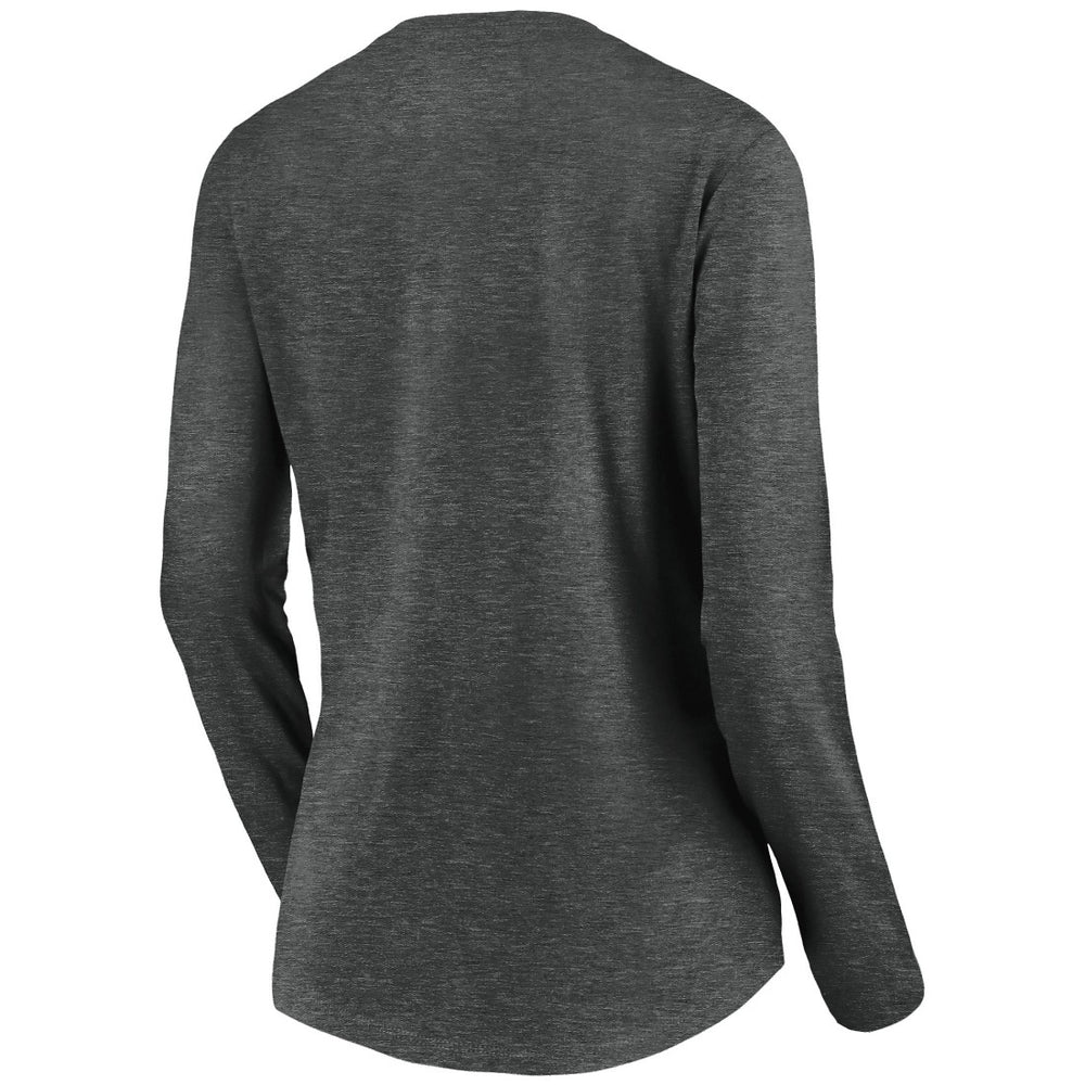 Tampa Bay Buccaneers Women's Team Lockup Long Sleeve V-Neck T-Shirt - Heather Gray online