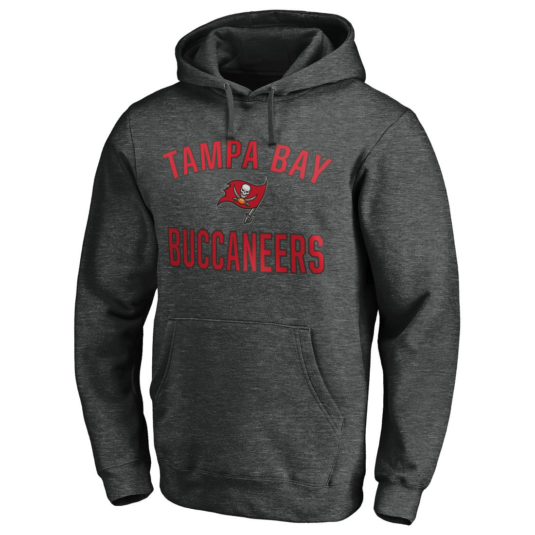 Tampa Bay Buccaneers Victory Arch Pullover Hoodie - Heather Charcoal online
