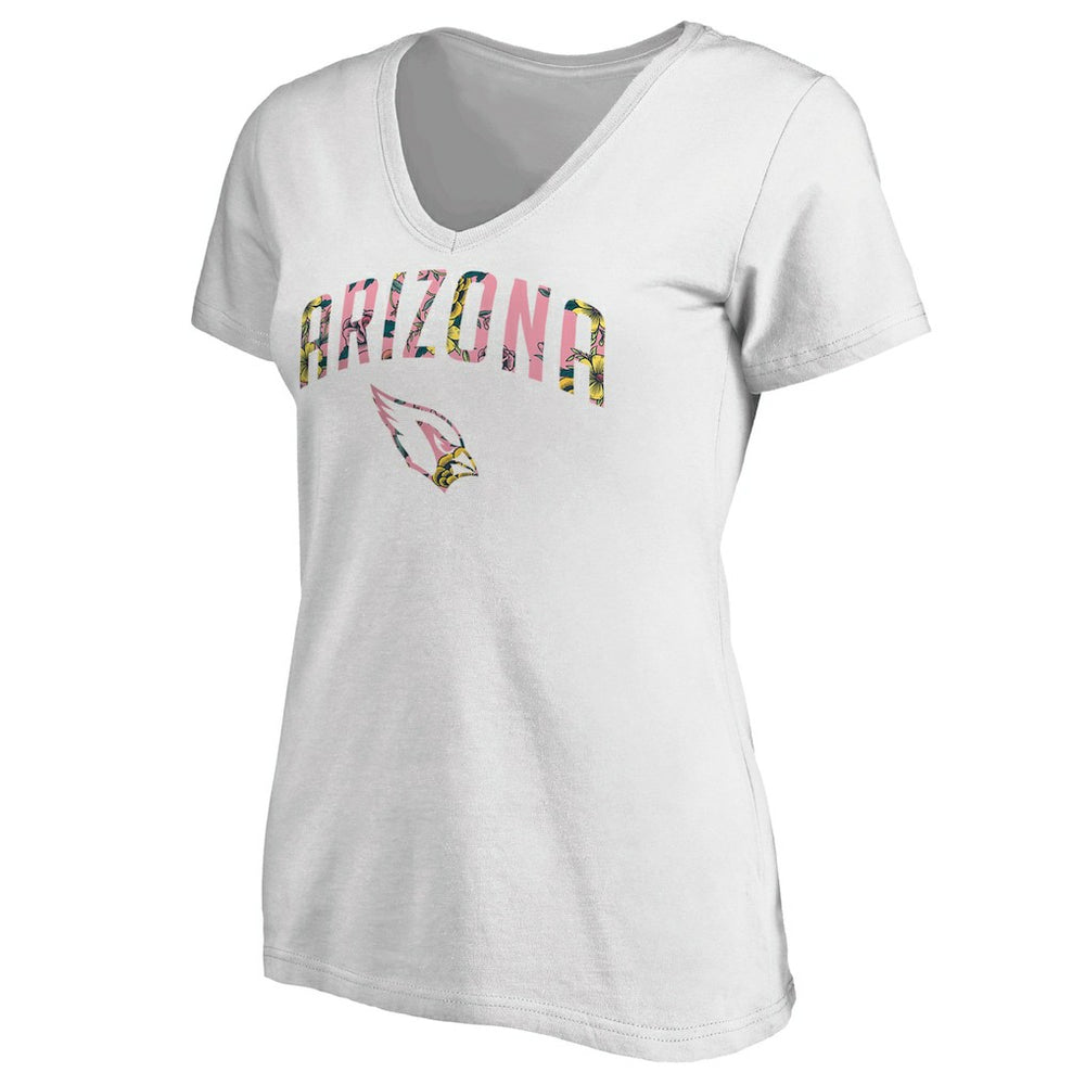 Arizona Cardinals Women's Floral Arch T-Shirt - White sale