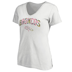 Denver Broncos Women's Floral Arch T-Shirt - White outlet
