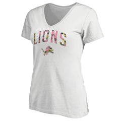 Detroit Lions Women's Floral Arch T-Shirt - White discount