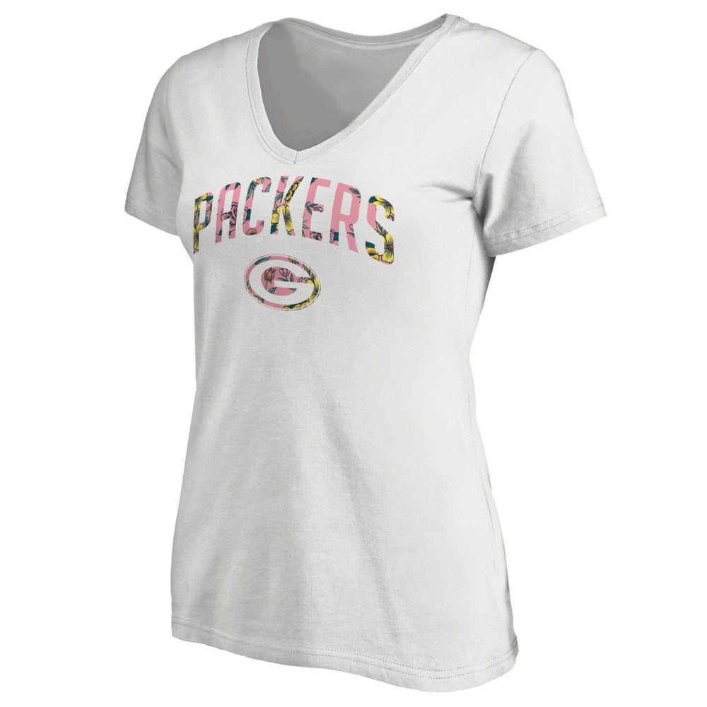 Green Bay Packers Women's Floral Arch T-Shirt - White online