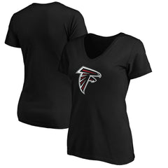 Atlanta Falcons Women's Primary Logo V-Neck T-Shirt - Black online