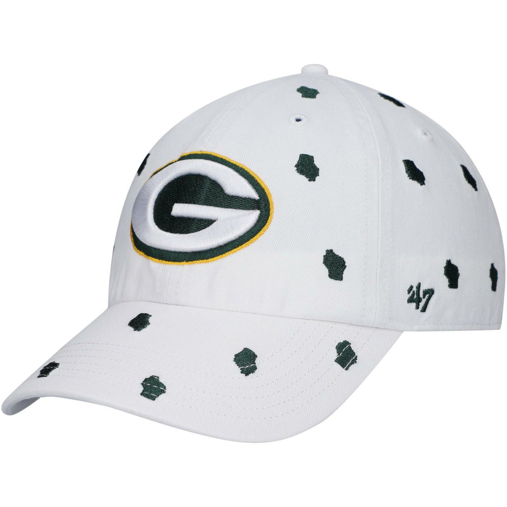 Green Bay Packers '47 Women's Confetti Clean Up Adjustable Hat - White cheap