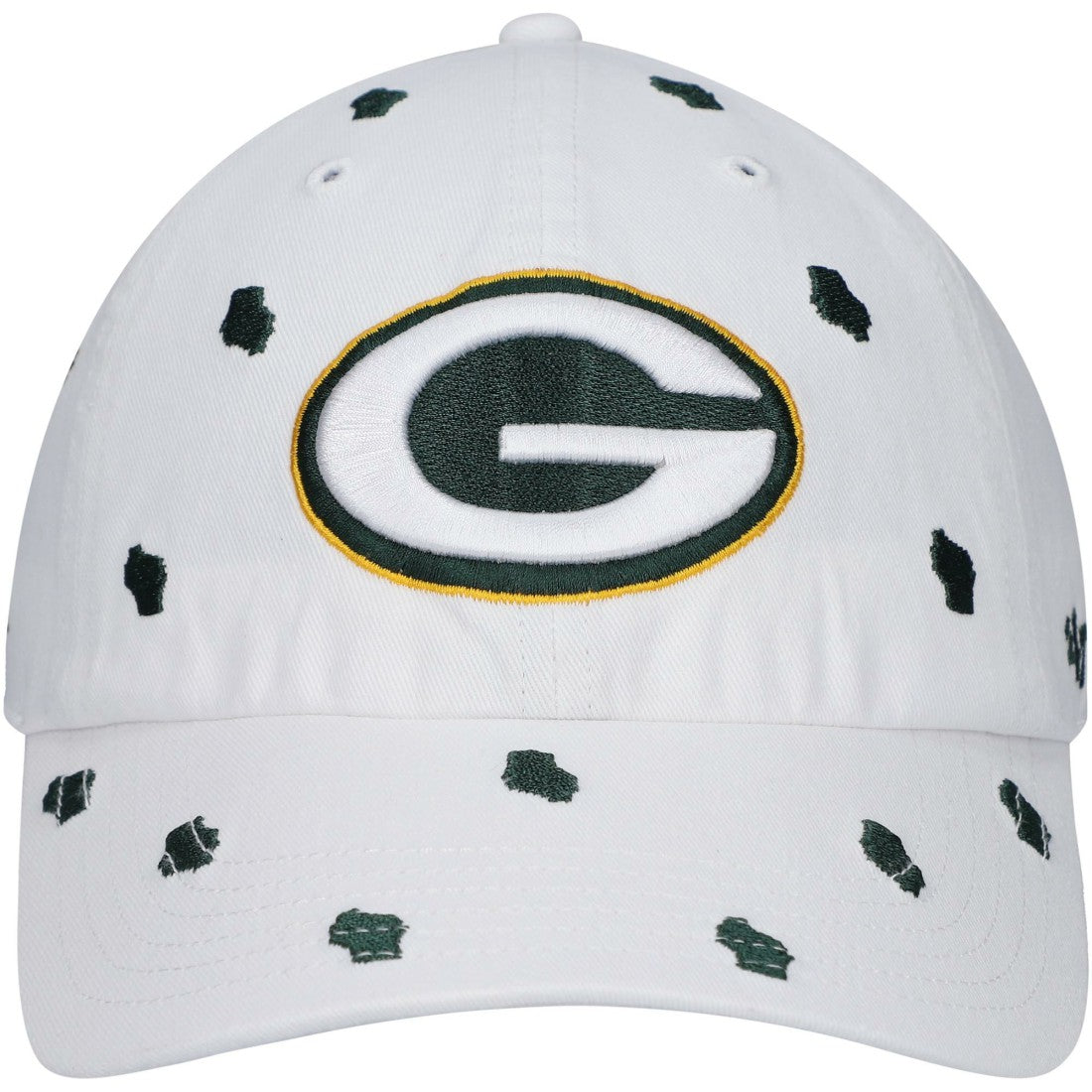 Green Bay Packers '47 Women's Confetti Clean Up Adjustable Hat - White cheap