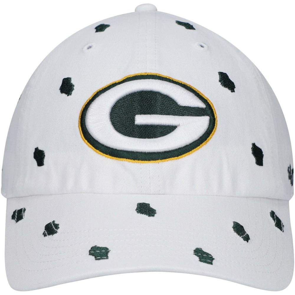 Green Bay Packers '47 Women's Confetti Clean Up Adjustable Hat - White cheap
