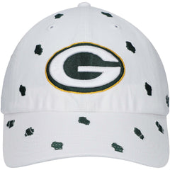 Green Bay Packers '47 Women's Confetti Clean Up Adjustable Hat - White cheap