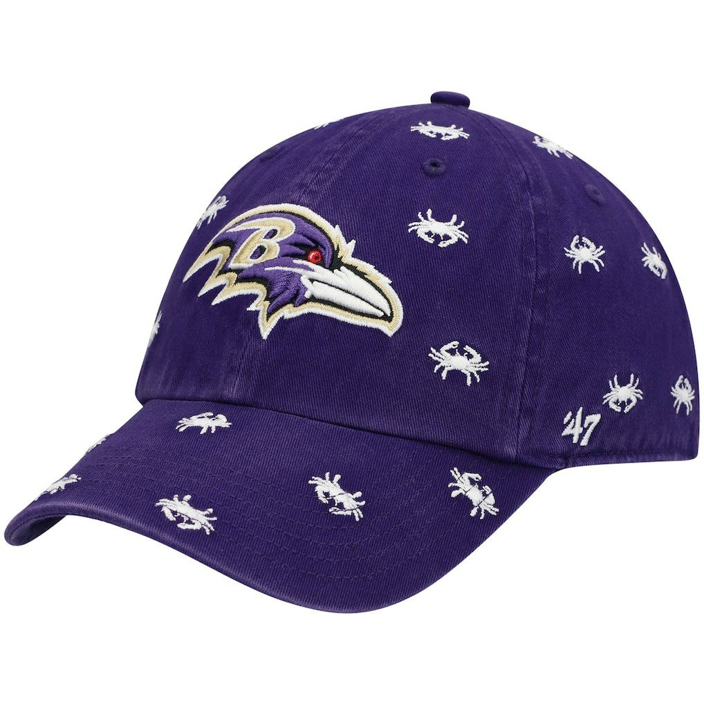 Baltimore Ravens '47 Women's Confetti Clean Up Adjustable Hat - Purple on sale
