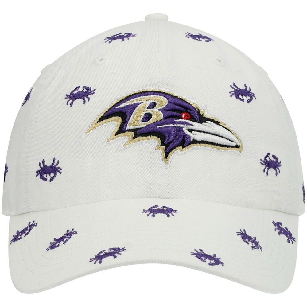 Baltimore Ravens '47 Women's Confetti Clean Up Adjustable Hat - White online