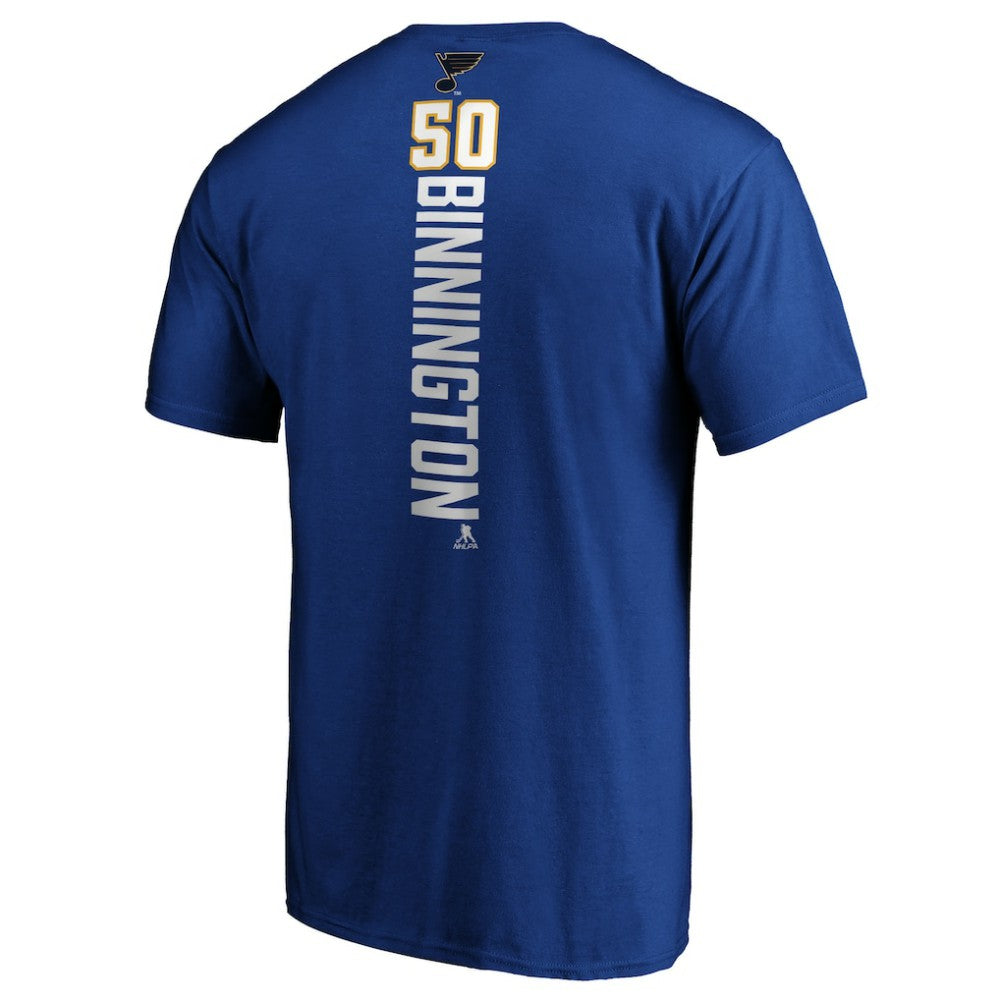 Jordan Binnington St. Louis Blues Playmaker T-Shirt Royal
