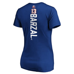 Mathew Barzal New York Islanders Women's Playmaker V-Neck T-Shirt Royal