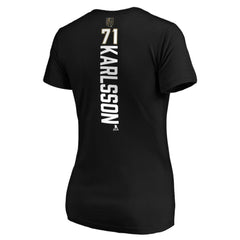 William Karlsson Vegas Golden Knights Women's Playmaker V-Neck T-Shirt Black