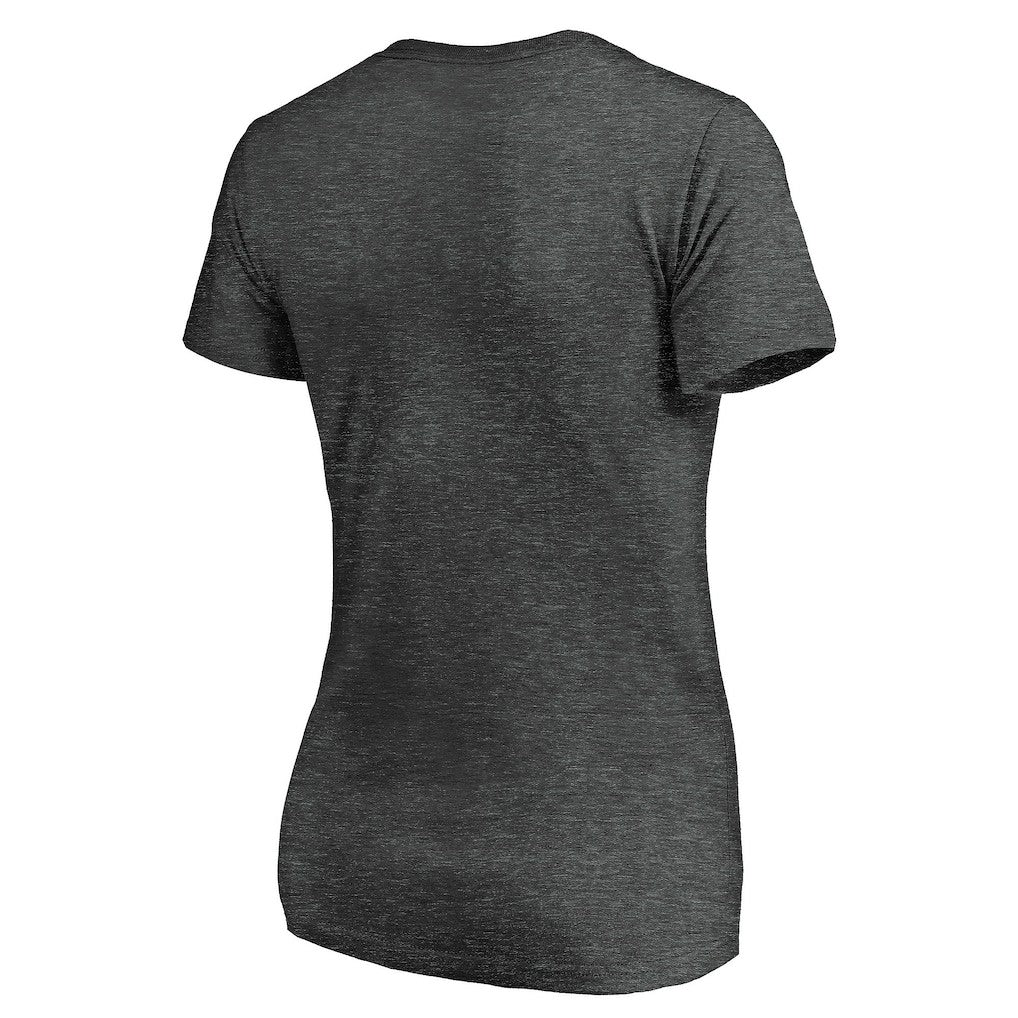 Los Angeles Chargers Women's Victory Arch V-Neck T-Shirt - Heathered Gray sale