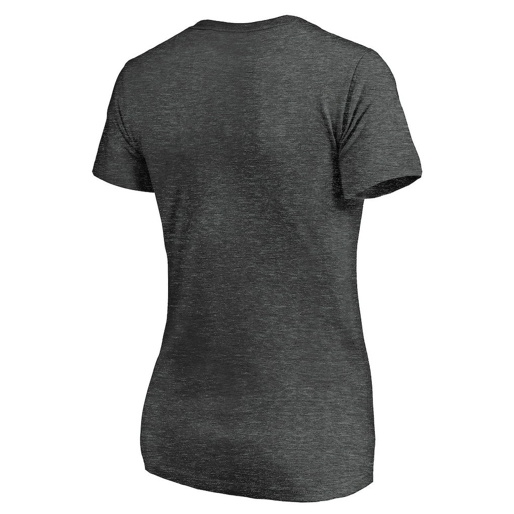 Los Angeles Chargers Women's Victory Arch V-Neck T-Shirt - Heathered Gray sale