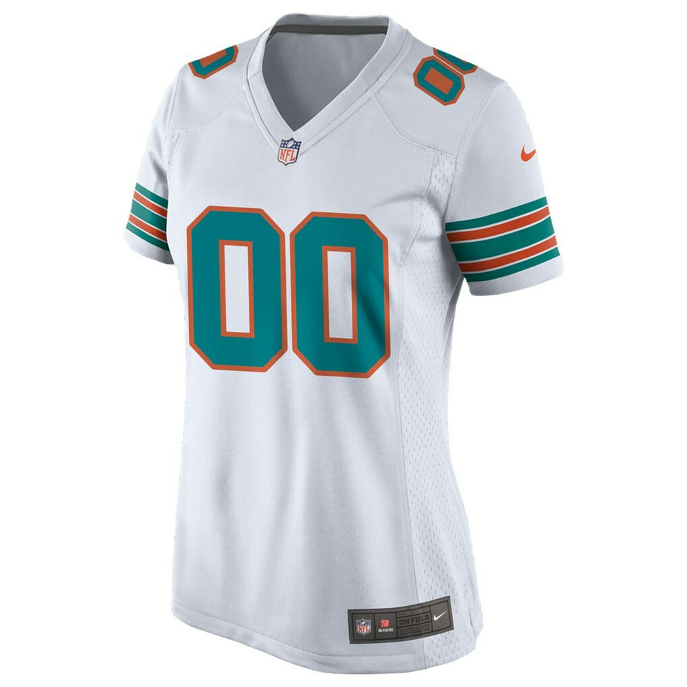 Miami Dolphins Women's Alternate Custom Game Jersey - White | Nike discount