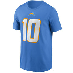 Justin Herbert Los Angeles Chargers Name & Number T-Shirt - Powder Blue | Nike sale