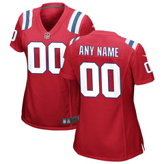 New England Patriots Women's Alternate Custom Jersey - Red | Nike cheap